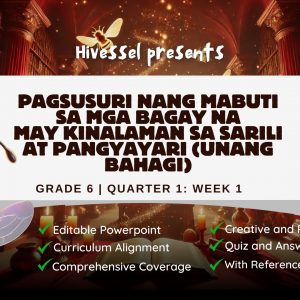 ESP 6 Quarter 1 Lesson 1