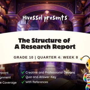 English 10, Quarter 4 Lesson 8