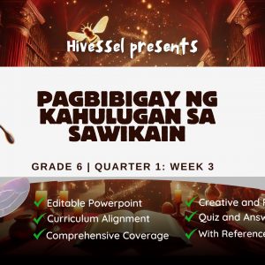 Filipino 6 Quarter 1 Lesson 3