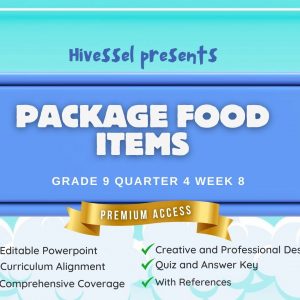 TLE 9, Quarter 4 Lesson 8 (Cookery)