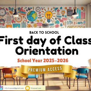 First day of Class Orientation SY 2025-2026