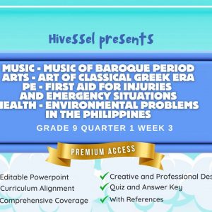 MAPEH 9, Quarter 1 Lesson 3