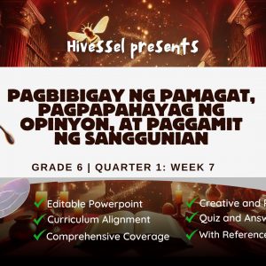 Filipino 6 Quarter 1 Lesson 7