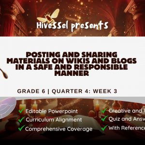 TLE 6 Quarter 4 Lesson 3