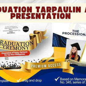 Graduation Presentation with FREE Tarpaulin Layout (Elegant White)