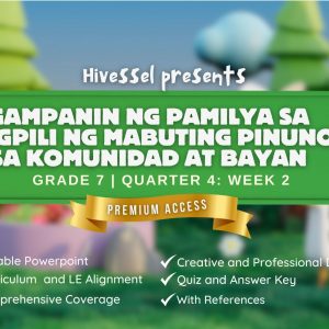 GMRC 7, Quarter 4 Lesson 2