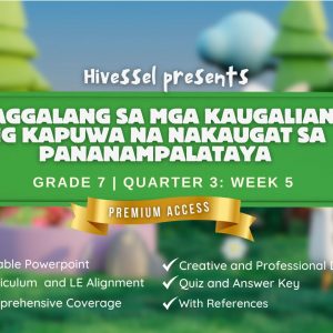 GMRC 7, Quarter 3 Lesson 5