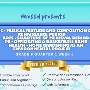 MAPEH 9, Quarter 1 Lesson 6