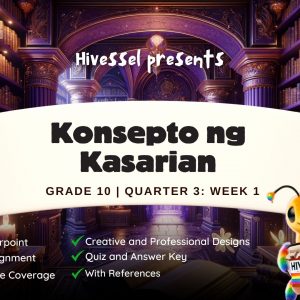 AP 10, Quarter 3 Lesson 1 (MELCs)