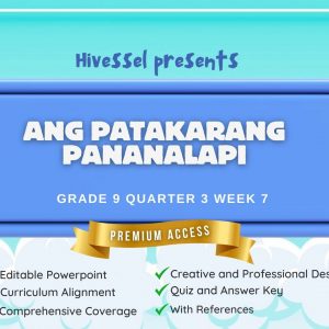 AP 9, Quarter 3 Lesson 7 (MELCS)