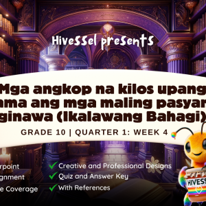 ESP 10 Quarter 1 Week 4 (MELCs)