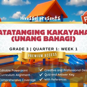 ESP 3 Quarter 1 Week 1