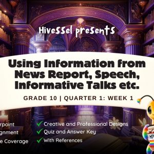 English 10, Quarter 1 Lesson 1 (MELCs)