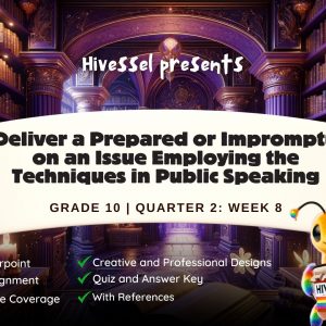 English 10, Quarter 2 Lesson 8 (MELCs)