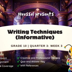 English 10, Quarter 3 Lesson 3 (MELCs)