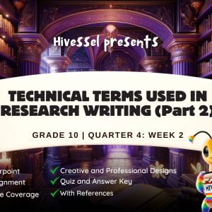 English 10, Quarter 4 Lesson 2 (MELCs)