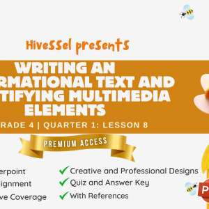 English 4, Quarter 1 Lesson 8