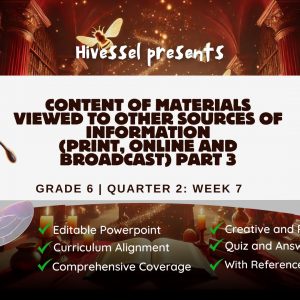 English 6 Quarter 2 Lesson 7 (MELCS)