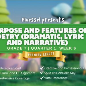 English 7, Quarter 1 Lesson 6