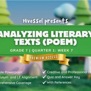 English 7, Quarter 1 Lesson 7