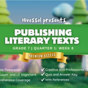 English 7, Quarter 1 Lesson 8