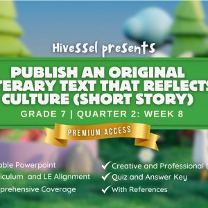 English 7, Quarter 2 Lesson 8