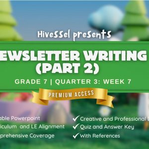 English 7, Quarter 3 Lesson 7