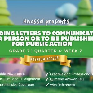 English 7, Quarter 4 Lesson 7