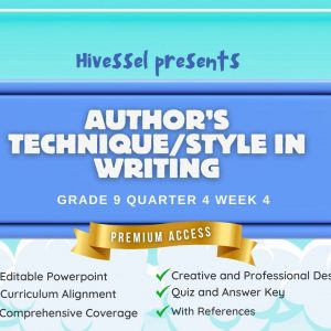 English 9, Quarter 4 Lesson 4 (MELCS)