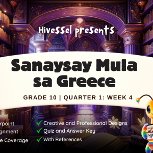 Filipino 10, Quarter 1 Lesson 4 (MELCs)