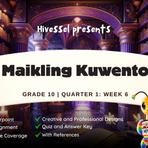 Filipino 10, Quarter 1 Lesson 6 (MELCs)