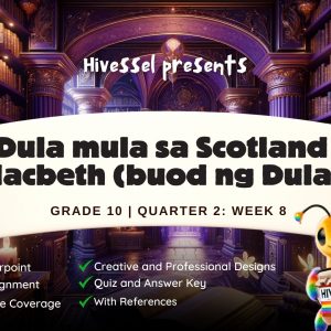 Filipino 10, Quarter 2 Lesson 8 (MELCs)