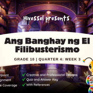 Filipino 10, Quarter 4 Lesson 3 (MELCs)