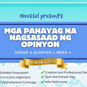 Filipino 9, Quarter 1 Lesson 4 (MELCS)