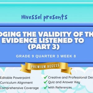 English 9, Quarter 3 Lesson 8 (MELCS)