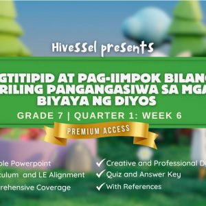 GMRC 7, Quarter 1 Lesson 6