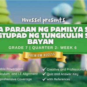 GMRC 7, Quarter 2 Lesson 6