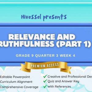 English 9, Quarter 3 Lesson 4 (MELCS)