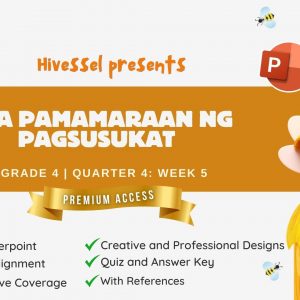 TLE 4, Quarter 4 Lesson 5