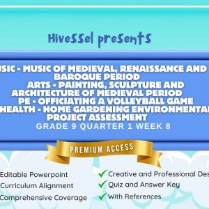 MAPEH 9, Quarter 1 Lesson 8