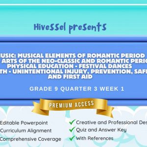 MAPEH 9, Quarter 3 Lesson 1