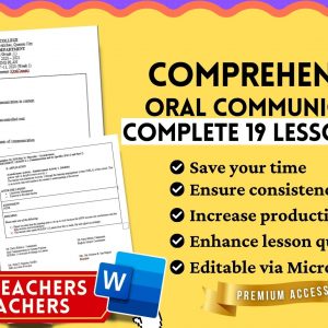 Oral Communication in Context (Lesson Plan Set)