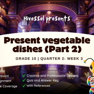 TLE 10, Quarter 2 Lesson 3 (Cookery) (MELCs)