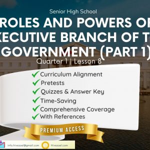 Philippine Politics and Governance, SHS Quarter 1 Lesson 8 Part 1