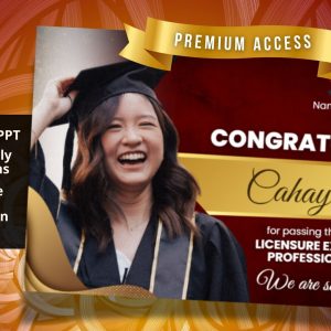 RUBI CONGRATULATORY Exam Passer Tarpaulin Template