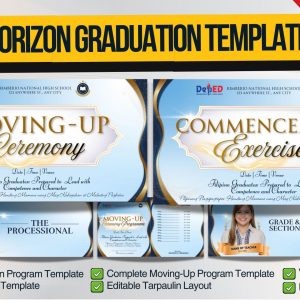 Bllue Horizon Graduation Template