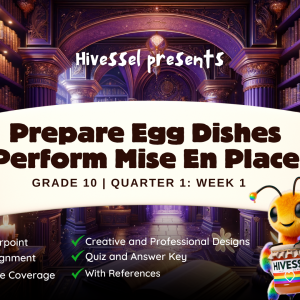 TLE 10 Quarter 1 Week 1 (MELCs)