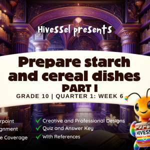 TLE 10 Quarter 1 Week 6 (MELCs)