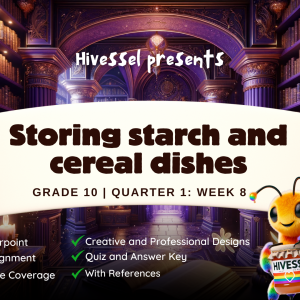 TLE 10 Quarter 1 Week 8 (MELCs)