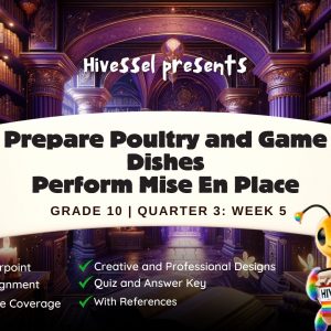 TLE 10, Quarter 3 Lesson 5 (Cookery) (MELCs)